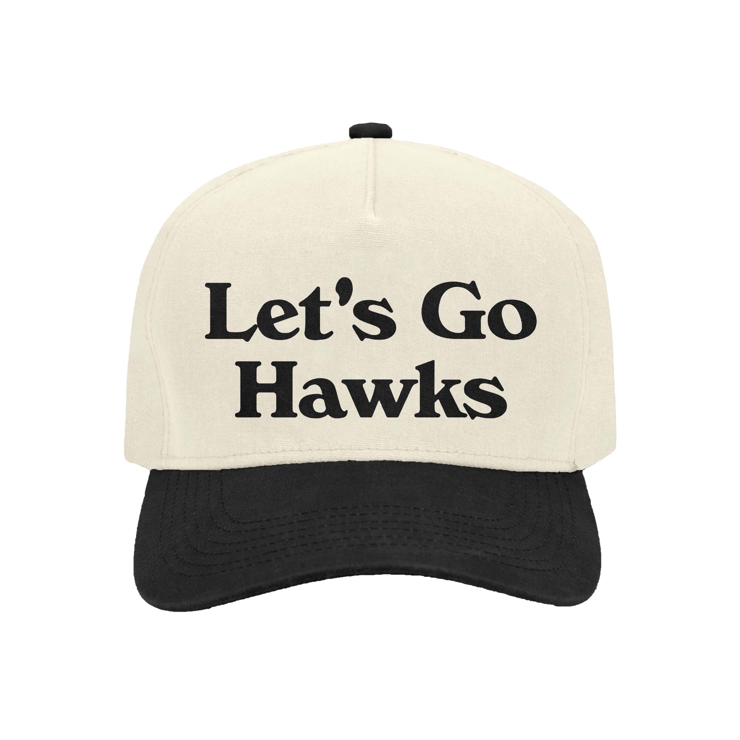 Let's Go Hawks Hat - Black