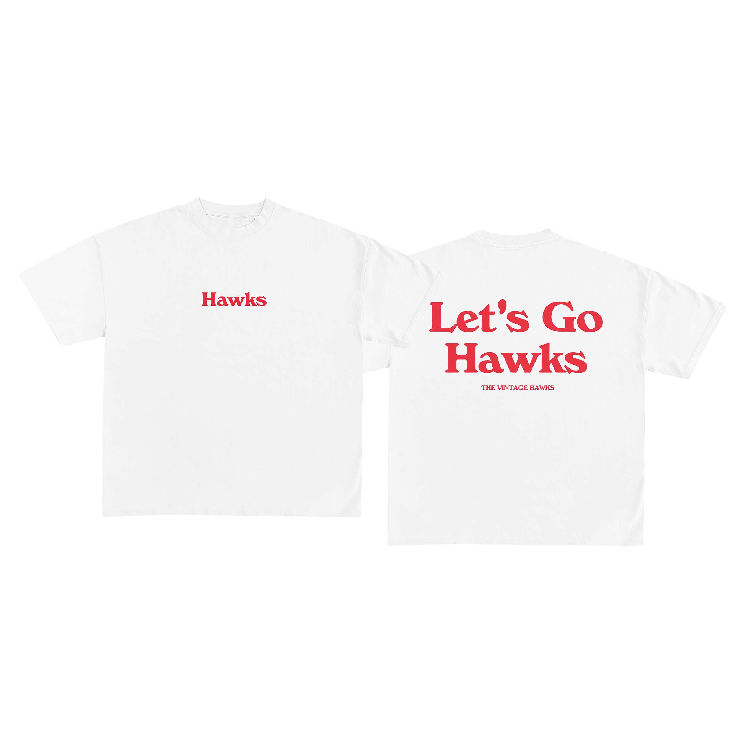 Let's Go Hawks T-Shirt - Red