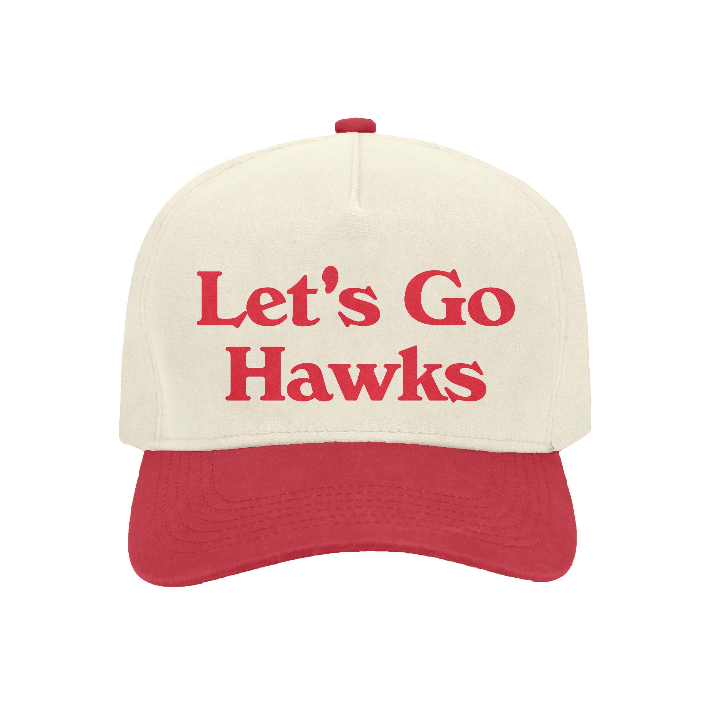 Let's Go Hawks Hat - Red