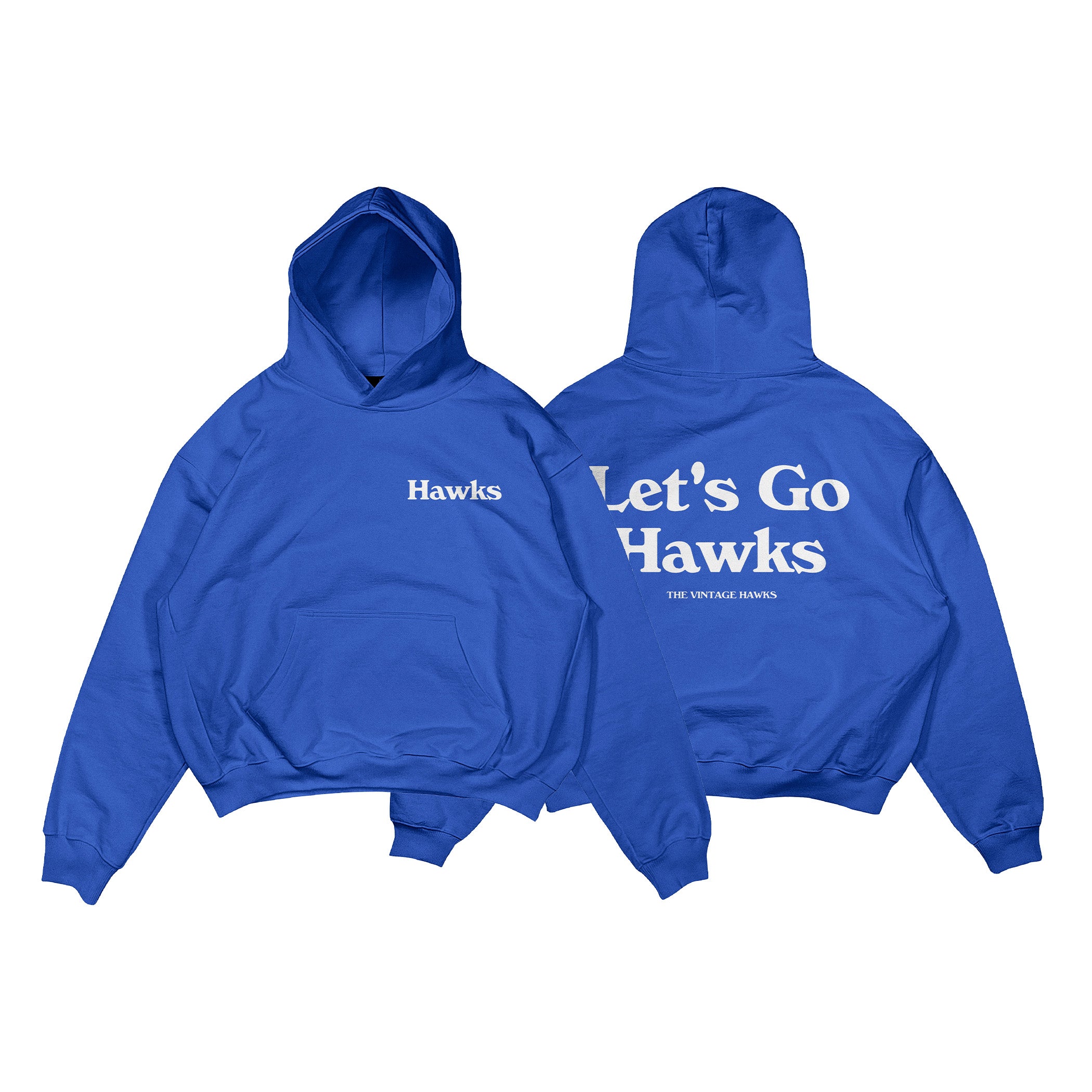 Let's Go Hawks Hoodie - Blue